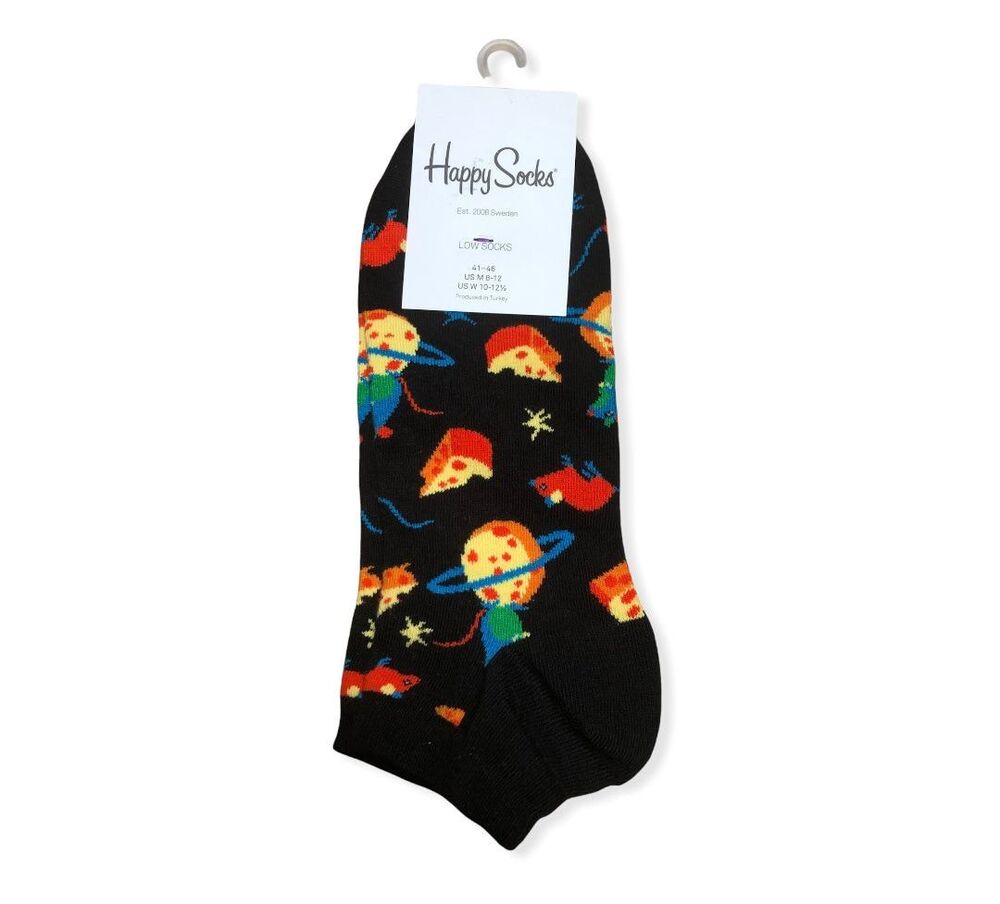Happy Socks Unisex Black Cheese Low Socks